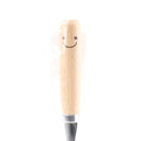 Stainless Steel Dessert Fork with Wooden Handle (Smile/13.6cm)