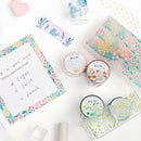 BGM Clear Tape Flower Colorful