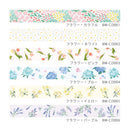 BGM Clear Tape Flower Colorful
