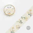 BGM Clear Tape Flower Yellow
