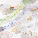 BGM Clear Tape Flower Yellow