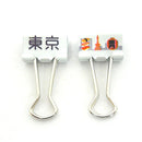 Velos Binder Clip Japanese Prefectura 10pc