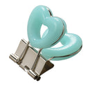 Velos Binder Clip Heart Clip Mini Mint