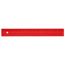 Raymay Fujii KUM Ruler Red 17cm Red