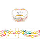 World Craft Glittery Paper Garland Masking Tape KRMT15-062