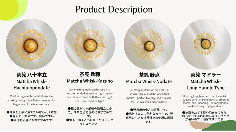 Matcha Whisk (Long Handle Type)