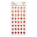 Kamio Japanese Colour Sample Stickers Heart