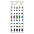 Kamio Japanese Colour Sample Stickers Starry Moonlit Night