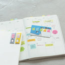 Kanmido Cocofusen x Chiharu Sakazaki Card Polar Bear and SH Sticky Notes with Refillable Card Cases