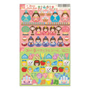 Ryuryu Hinamatsuri Doll Spring 3-Way: Separate, Stick & Stack Stickers HCSN07