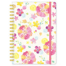Clothes-Pin Nami Nami With Band Spiral 5mm Grid Graph Ruled Notebook Flower