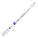 Kokuyo mark+ Two Way / Double-Ended Color Marker Highlighter (Same Color Shade) Blue