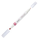 Kokuyo mark+ Two Way / Double-Ended Color Marker Highlighter (Same Color Shade) Pink