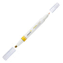 Kokuyo mark+ Two Way / Double-Ended Color Marker Highlighter (Same Color Shade) Yellow
