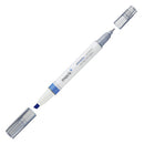 Kokuyo mark+ Two Way / Double-Ended Color Marker Highlighter (Two Tones / Shades) Blue / Greyish Blue / Blue,Greyish Blue