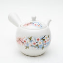 6pcs Cherry Blossoms For Gift Porcelain Japanese Teapot & Teacups