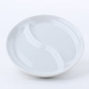 2-Sectional Porcelain Plate L d.14cm