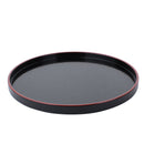 Black & Red Bottom Vermilion Round Tray 24cm Individual