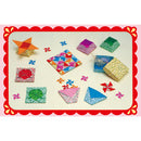 Showa Grimm Flower Pattern Origami Paper with Instructions Individual Package
