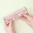 Lab Clip Flower Pencil Case - Blue Grey