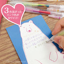 Zebra Sarasa Clip 0.5mm Marbled Ink: Tropical Mango Ballpoint Pen