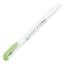 Zebra Mildliner Water Based 0.5-0.7Mm Green Brush Pen 