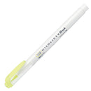 Zebra Mildliner Water Based 0.5-0.7Mm Yellow Brush Pen 