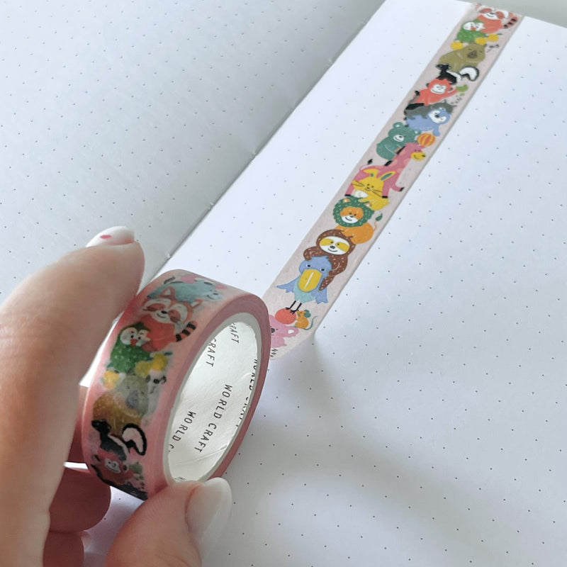 Seal-Do Shinzi Katoh Design Monochrome Miyazawa Kenji: The Cat Office Masking Tape