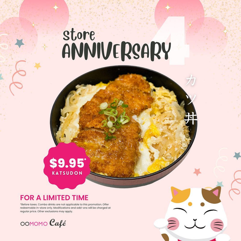 Katsudon at Oomomo Cafe in Manitoba