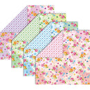 Toyo Flower Pattern Simple Polka Dots Chiyo Origami Paper with Instructions