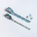 Bande 2pcs Blue Star Flower Washi Masking Tape & Stickers BDA659