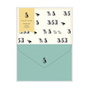 Letter Writing Sets (Penguin/Letter Paper: H18.5xW13.5cm, Envelope: H9.5xW14.2cm/3 Sets/Ensembles/Kitera Shoji/Animal Parade/SMCol(s): Mint)