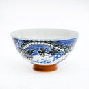 12.2cm Wave Dragon Porcelain Rice Bowl  L