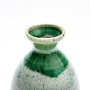 8.6cm Green Rim Ceramic Tokkuri Sake Bottle  330ml