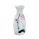 5.8cm Plum Flower Shiranashi Porcelain Tokkuri Sake Bottle  140ml