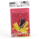 Pink Party Goodie Gift Bags with Ribbon Ties (6pcs) 