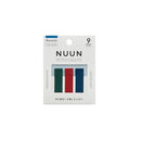 Kanmido Fusen Noon Mark Fabric Texture Sticky Notes - Green,Red,Blue