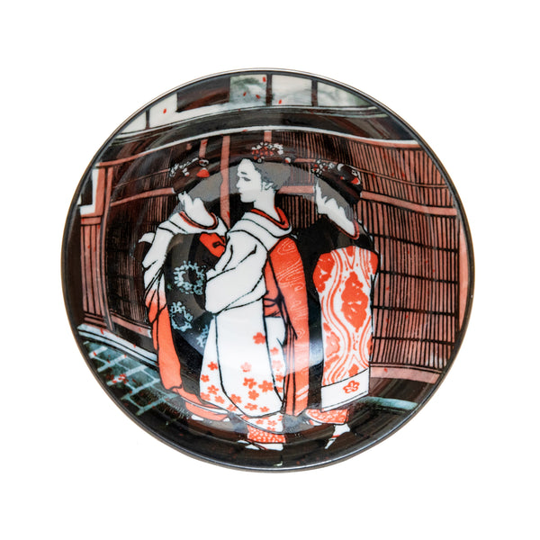 Bowl (Porcelain/Microwave, Oven & Dishwasher Safe/Maiko/7cm/dia.15cm/SMCol(s): Black,Red)