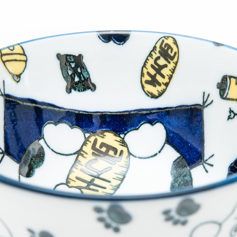 Bowl (Ceramic/Lucky Cat/6.8cm/dia.13.2cm/SMCol(s): Navy)