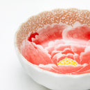 Bowl (Pottery/Microwave & Dishwasher Safe/Momoyama Peony/4.2cm/dia.10.5cm/SMCol(s): Red)