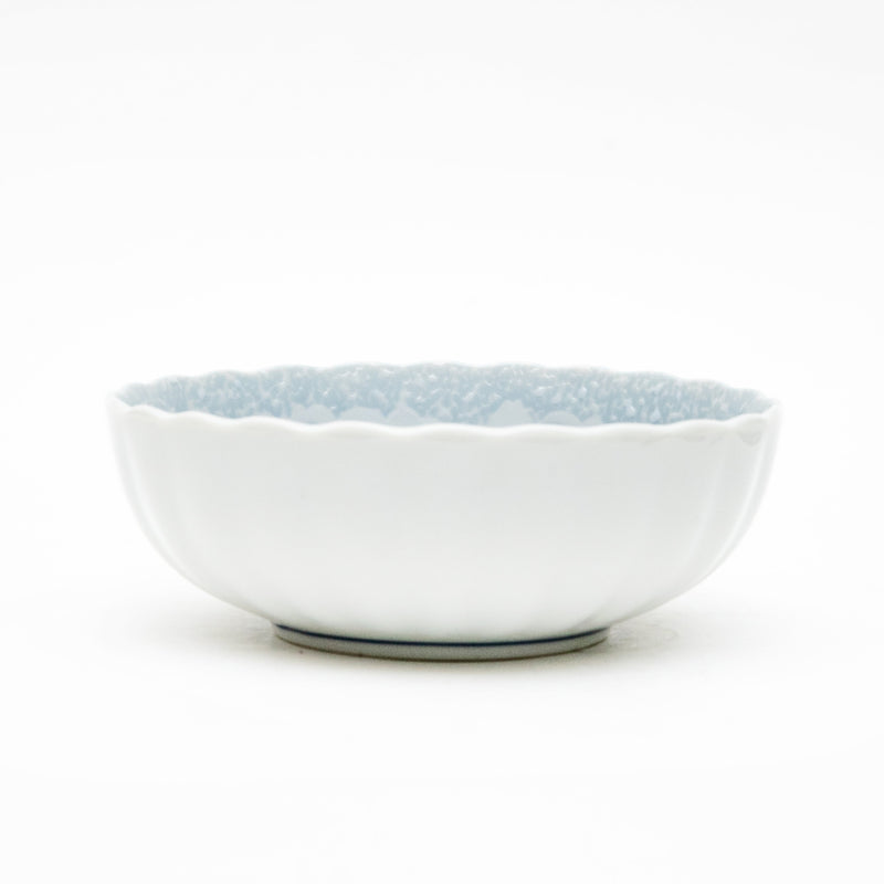 Bowl (Pottery/Microwave & Dishwasher Safe/Momoyama Peony/5cm/dia.14cm/SMCol(s): Blue)
