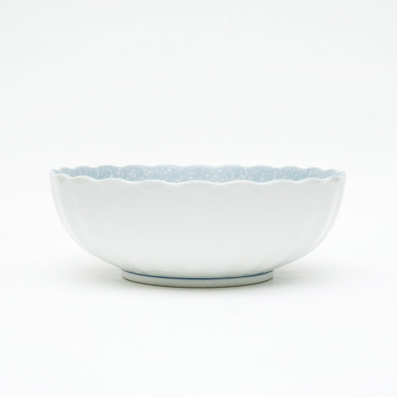 Bowl (Pottery/Microwave & Dishwasher Safe/Momoyama Peony/7.4cm/dia.20.6cm/SMCol(s): Blue)