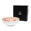 Bowl (Pottery/Microwave & Dishwasher Safe/Momoyama Peony/L/7.4cm/dia.20.6cm/SMCol(s): Red)
