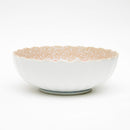 Bowl (Pottery/Microwave & Dishwasher Safe/Momoyama Peony/L/7.4cm/dia.20.6cm/SMCol(s): Red)