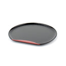 Black & Red Lacquer Half Moon Tray Individual Package