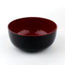 16.8cm Black and Red Lacquer Bowl Individual Package