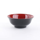 18.7cm Black & Red Ramen Lacquer Bowl Individual Package