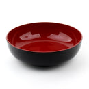 19.0cm Black & Red Round Lacquer Bowl Individual Package