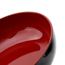 19.0cm Black & Red Round Lacquer Bowl Individual Package