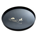 Rabbit Round Lacquer Tray 24cm